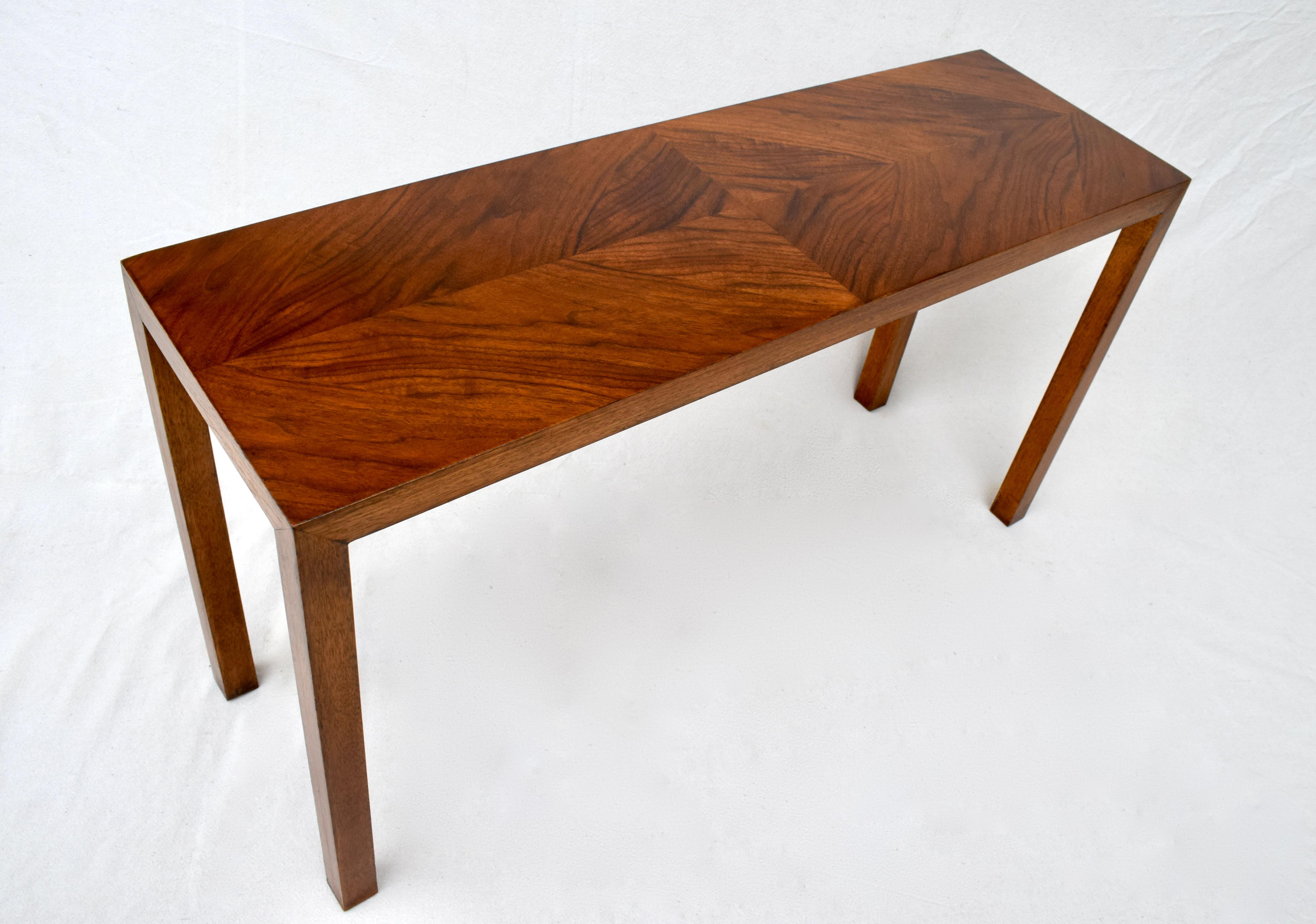 Walnut Lane Altavista Parsons Console Table in the Manner of Milo Baughman For Sale