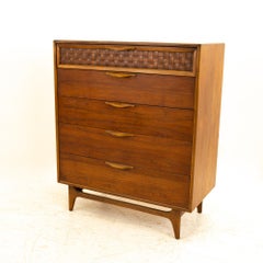 Lane Perception Mid Century 5 Drawer Highboy Dresser
