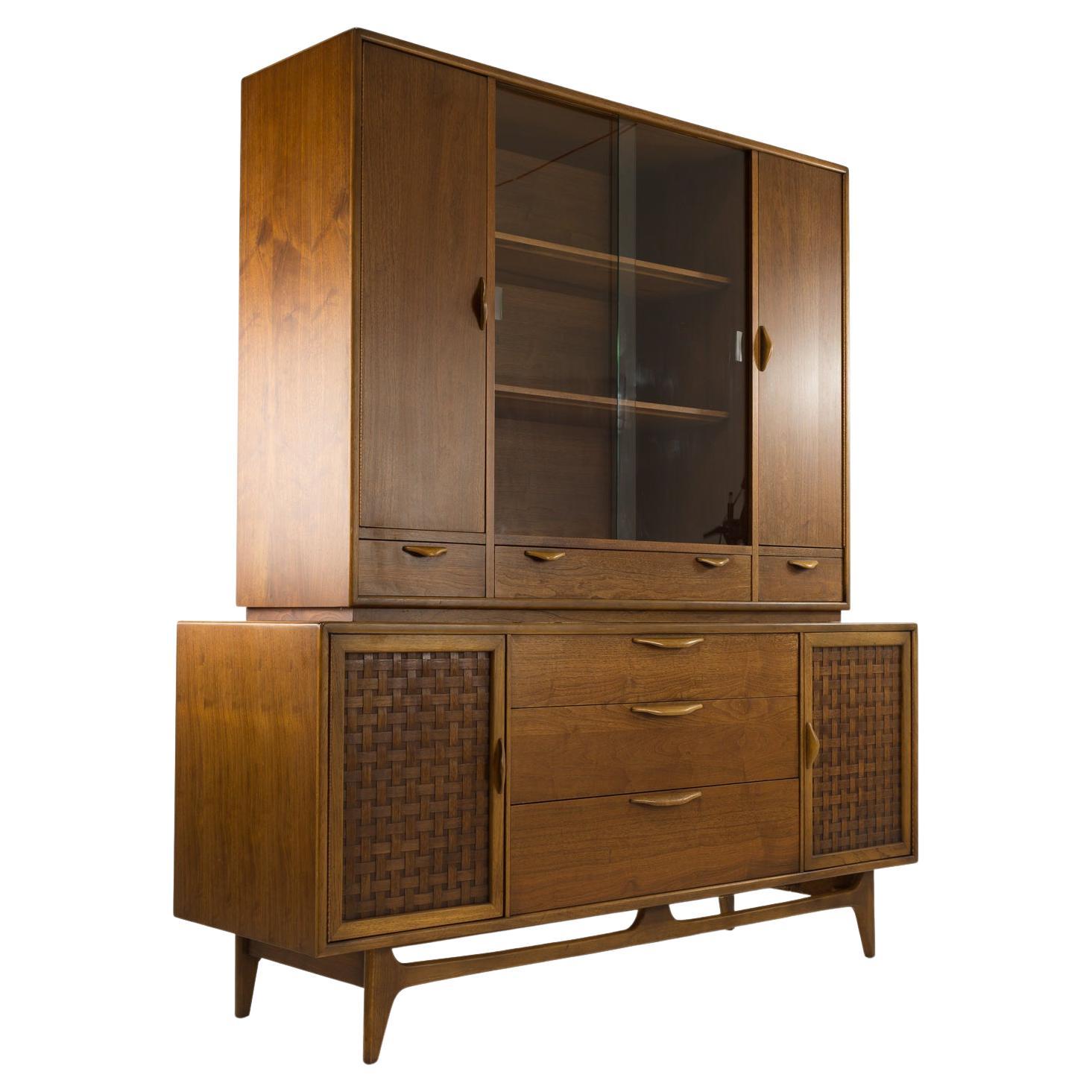 Lane Perception Mid Century Credenza Buffet with Optional Hutch