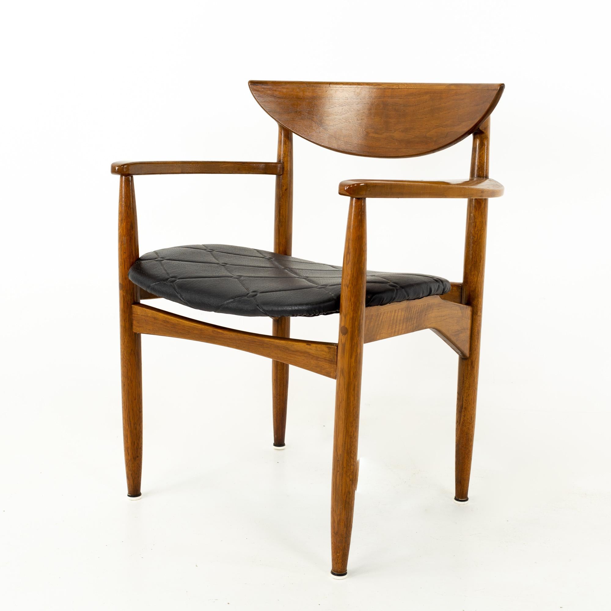 Late 20th Century Lane Perception Mid Century Dining Chairs, Set of 6