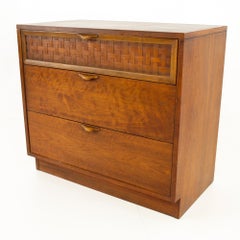 Lane Perception Mid Century Formica 3 Drawer Dresser Chest