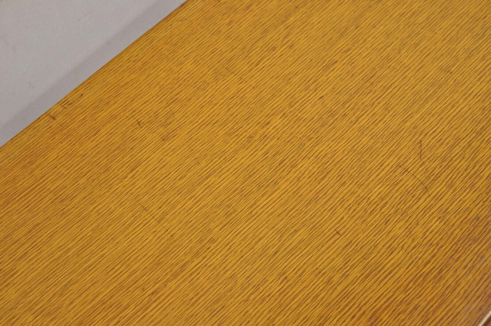 Lane Perception Mid-Century Modern Oak Wood Lattice Long Dresser Credenza For Sale 5