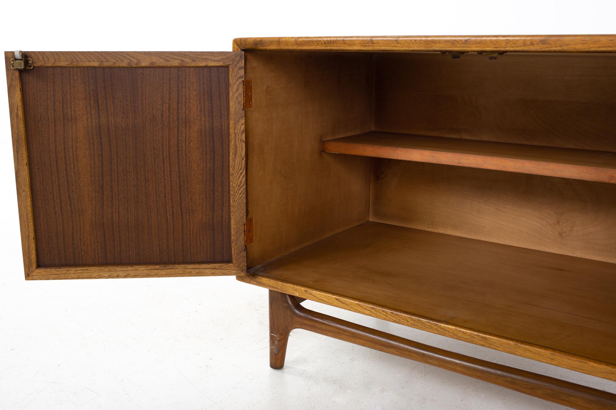 Lane Perception Mid Century Nightstands or Record Cabinets, a Pair 2