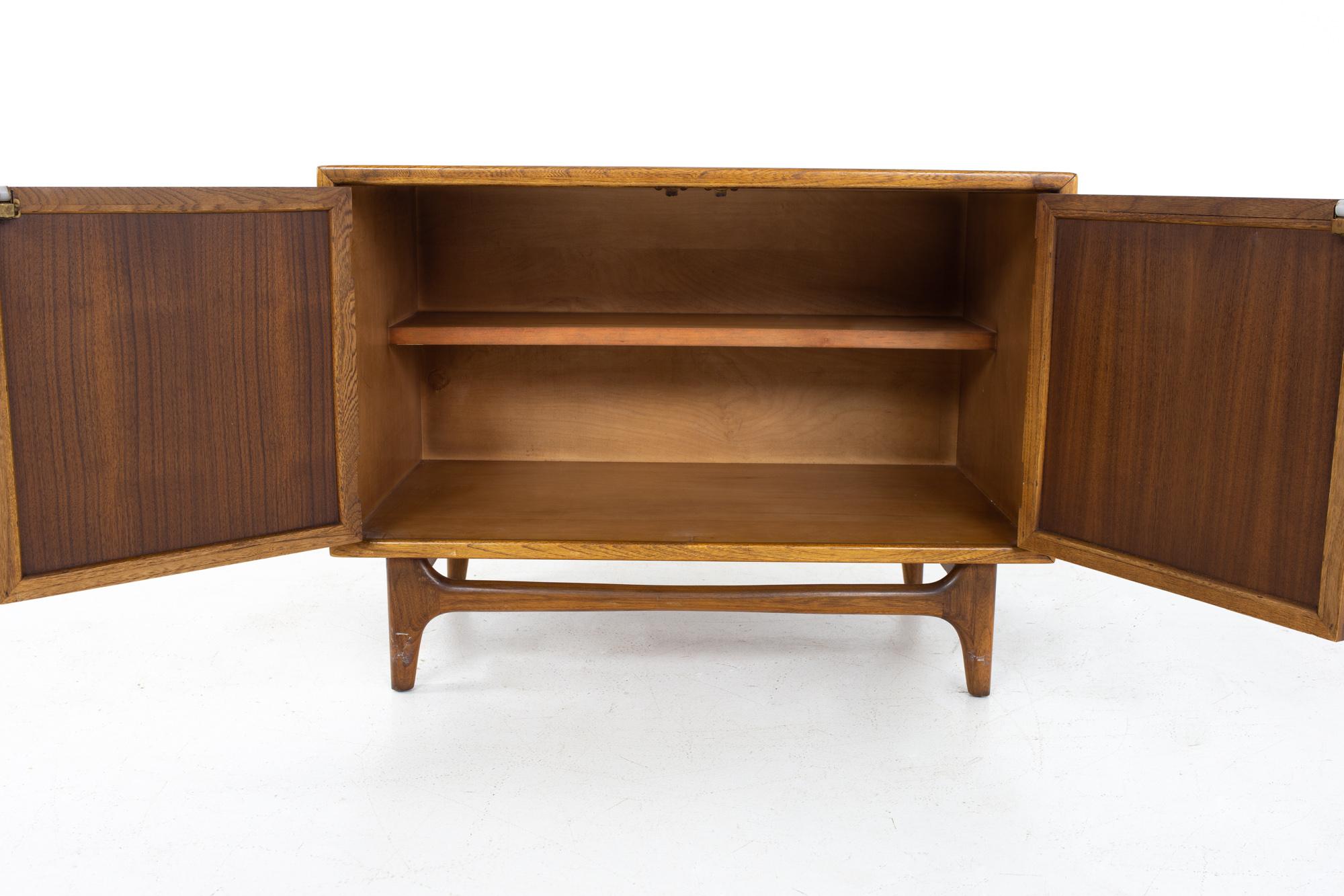 Lane Perception Mid Century Nightstands or Record Cabinets, a Pair 3
