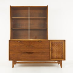 Lane Perception Mid Century Sideboard Credenza Buffet with Hutch