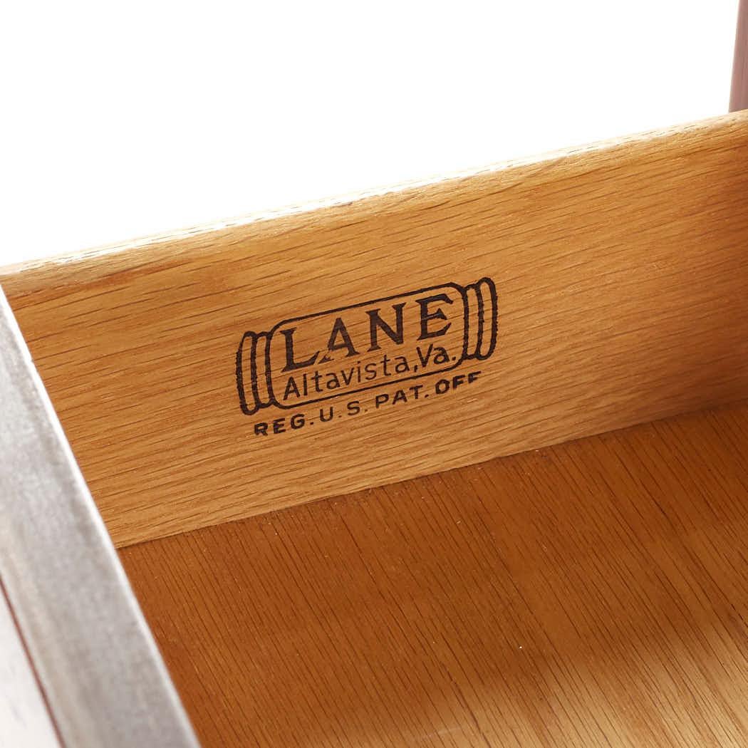 Lane Perception Mid Century Walnut 6 Drawer Dresser For Sale 4