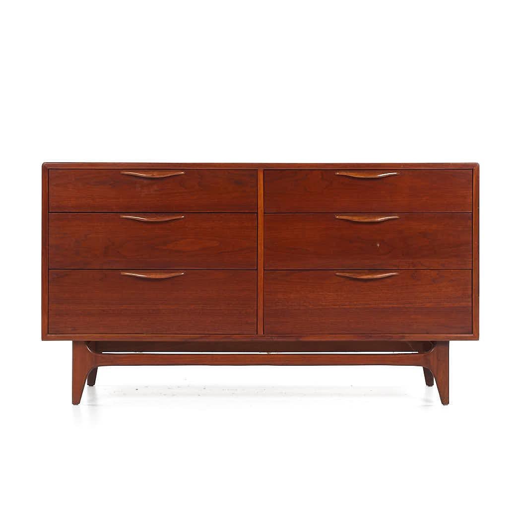 Lane Perception Mid Century Walnut 6 Drawer Dresser

This lowboy measures: 54 wide x 19 deep x 30.25 inches high

All pieces of furniture can be had in what we call restored vintage condition. That means the piece is restored upon purchase so it’s