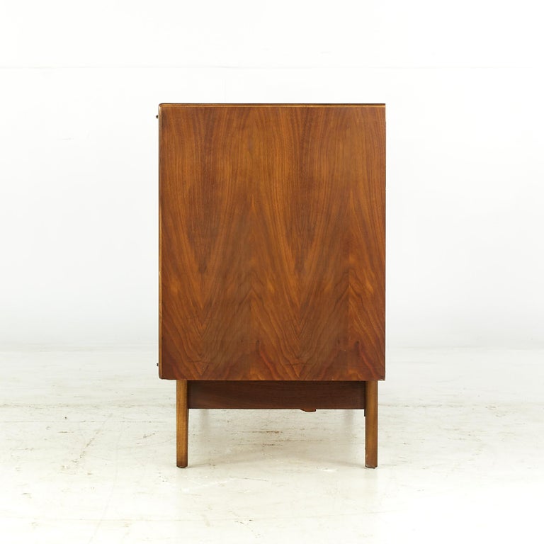Lane Buffet Lane Perception Midcentury Walnut Buffet and Hutch China Cabinet For ...