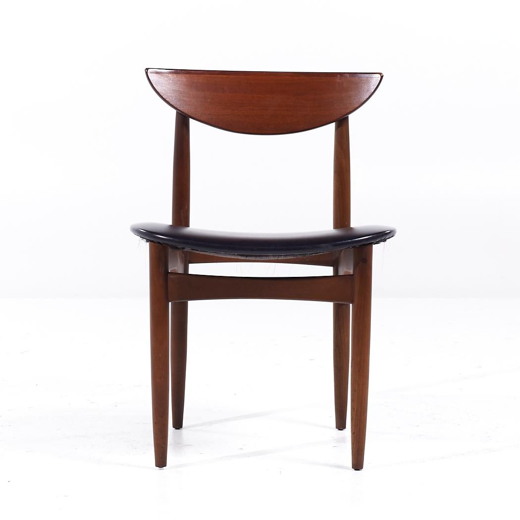 Lane Perception Mid Century Walnut Dining Chairs - Set of 6 In Good Condition For Sale In Countryside, IL