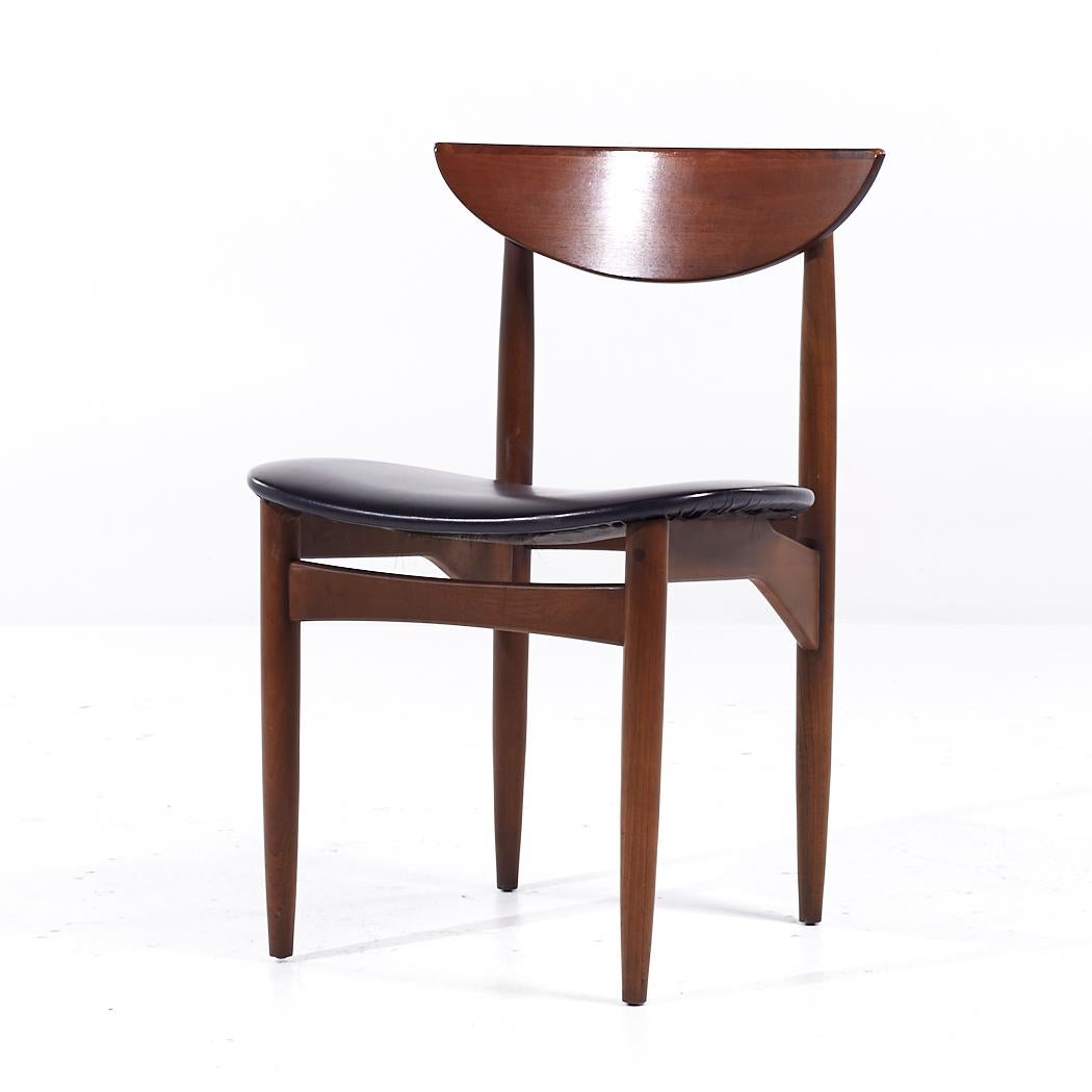 Late 20th Century Lane Perception Mid Century Walnut Dining Chairs - Set of 6 For Sale