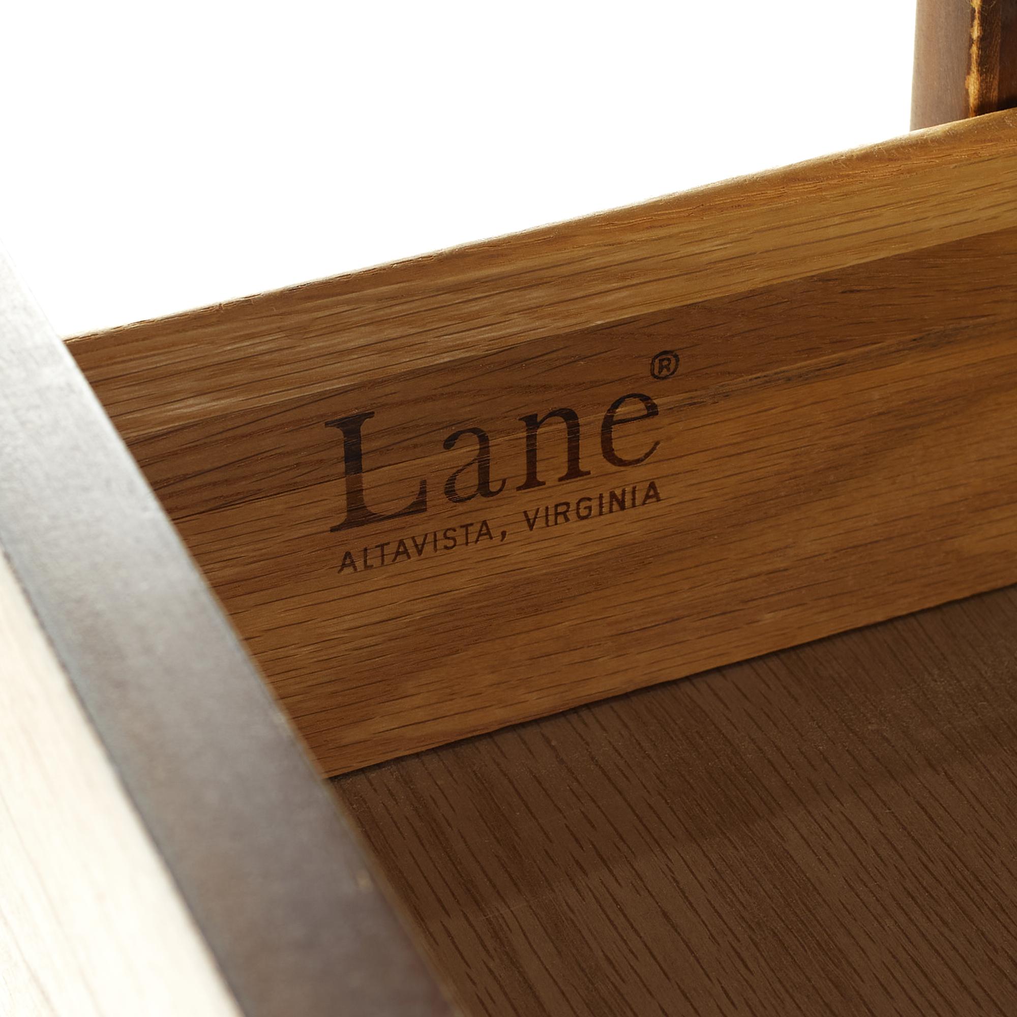 Lane Perception Midcentury Walnut Highboy Dresser For Sale 1