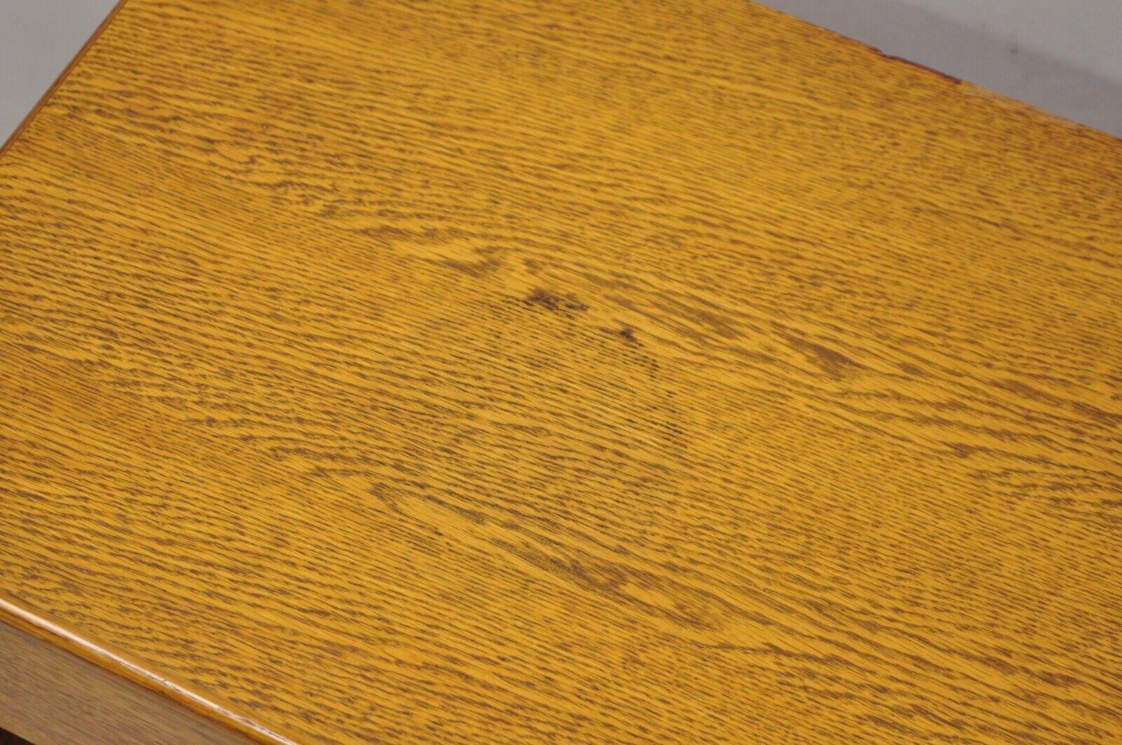 Lane Perception Oak Mid-Century Modern One Drawer Nightstand Side Table For Sale 3