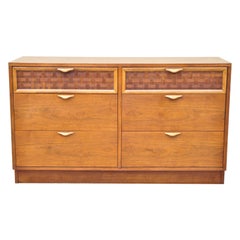 Lane Percepton Altavista Walnut 6 Drawer Dresser with Laminate Top