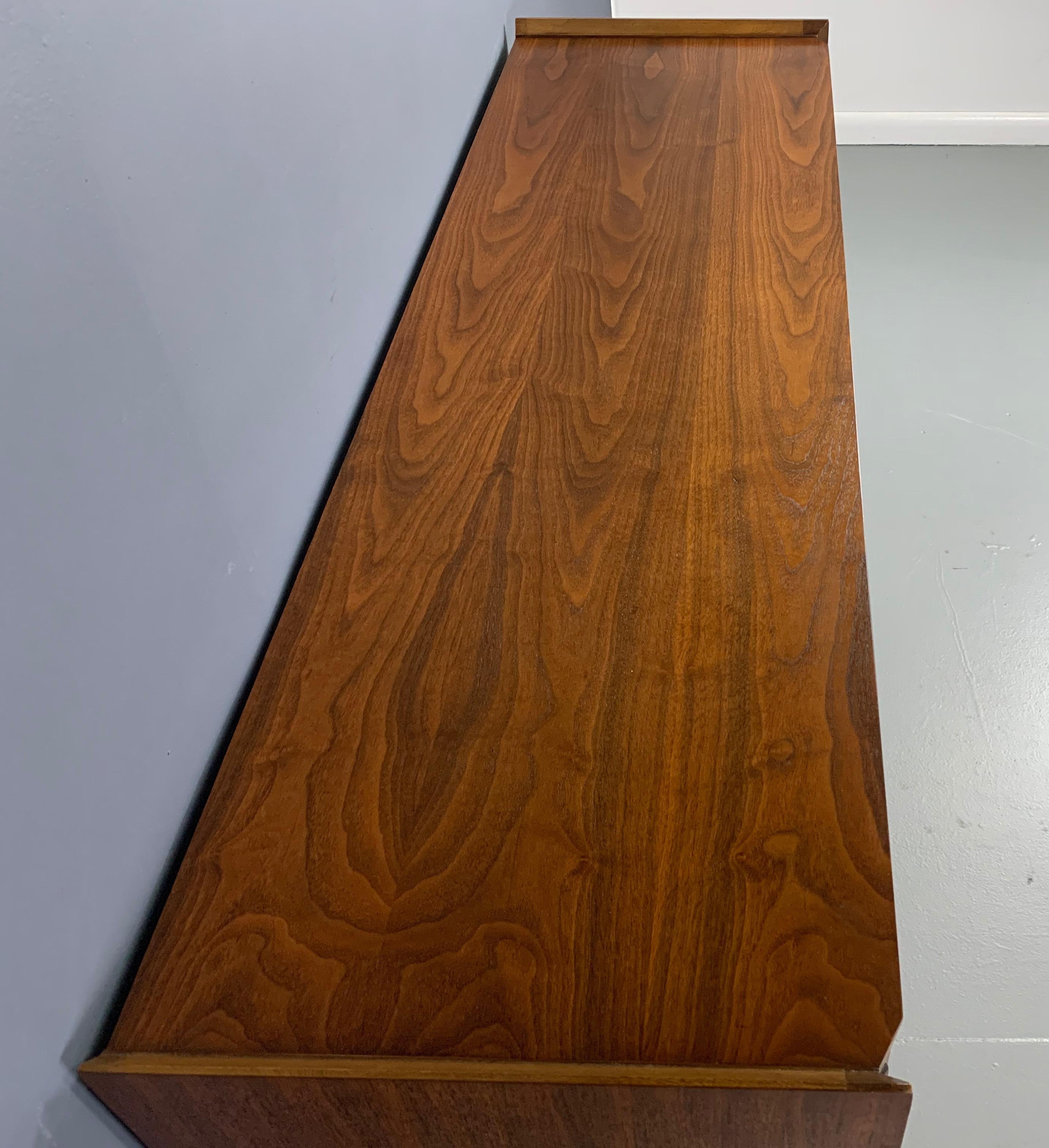 North American Lane Petite Credenza in Walnut Mid-Century