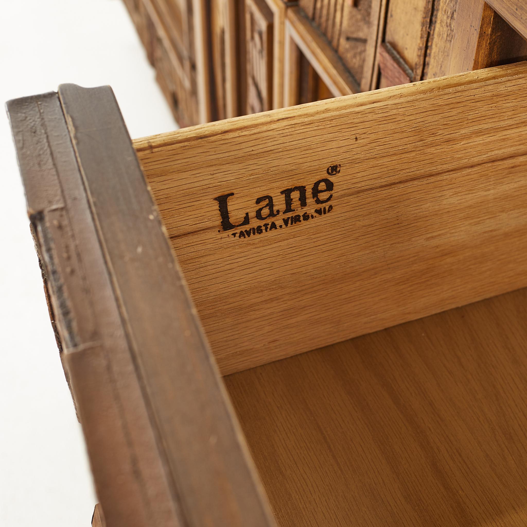 Lane Pueblo Brutalist Mid-Century 9 Drawer Lowboy Dresser 2