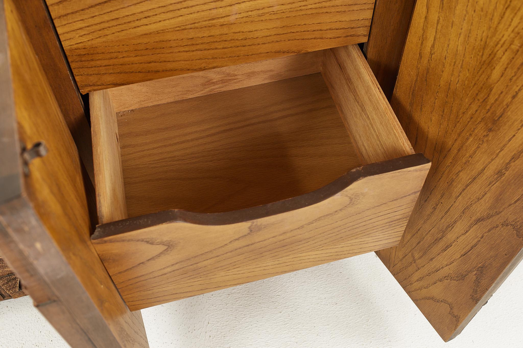 Lane Pueblo Brutalist Mid-Century 9 Drawer Lowboy Dresser 1