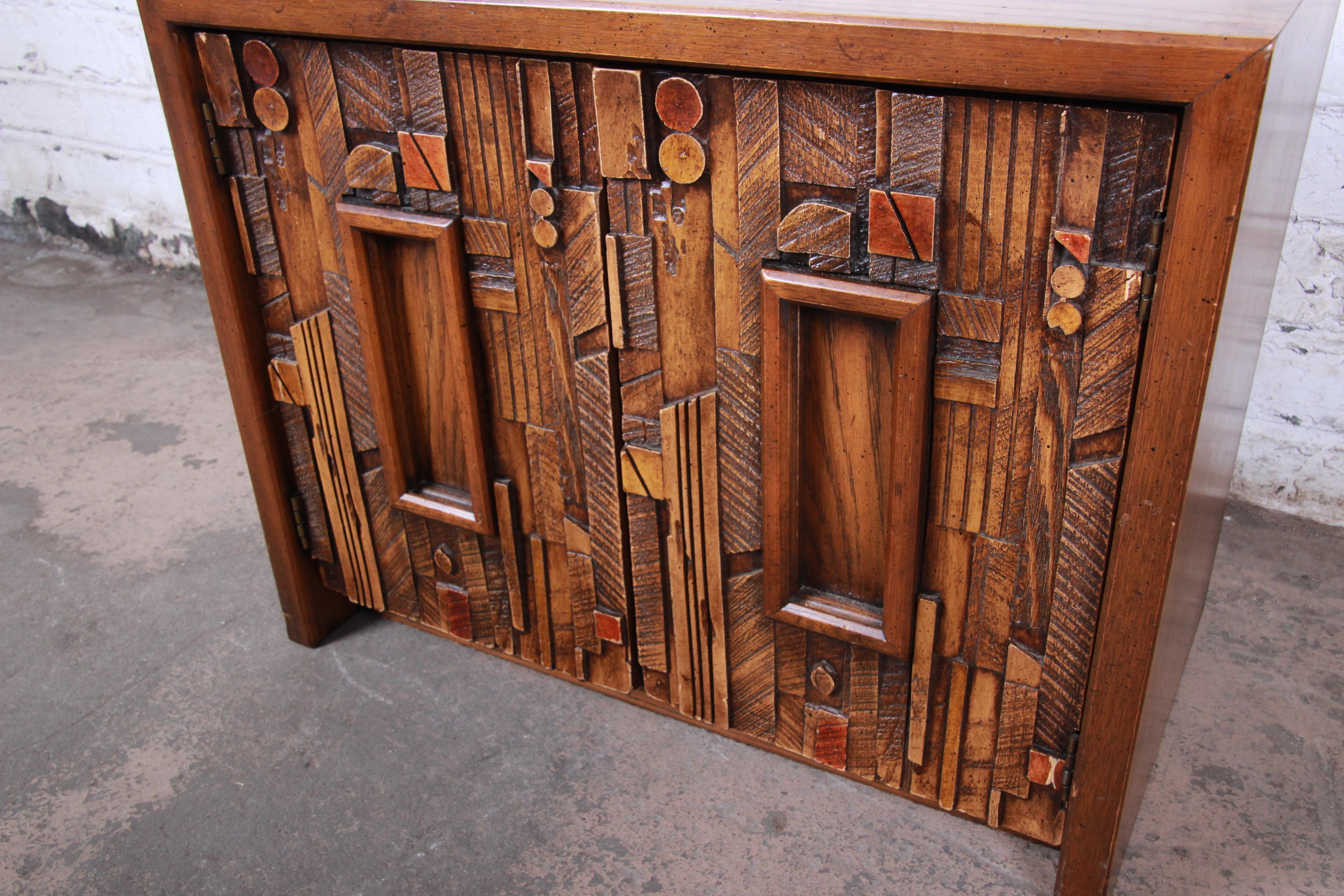 brutalist nightstand