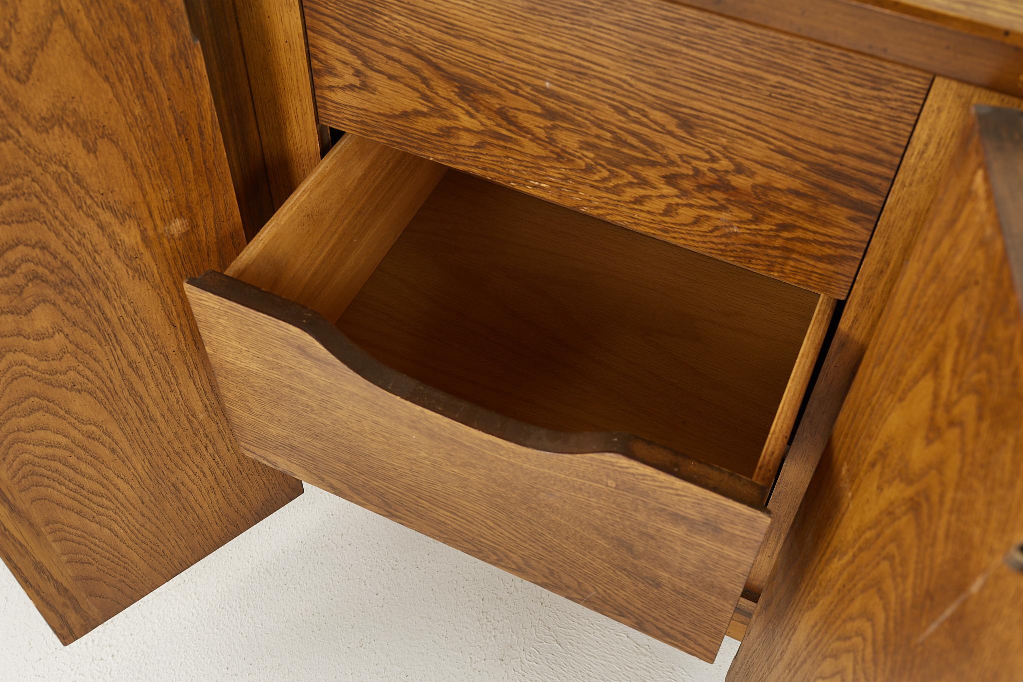 Lane Pueblo Mid Century Walnut 9 Drawer Lowboy Dresser 3