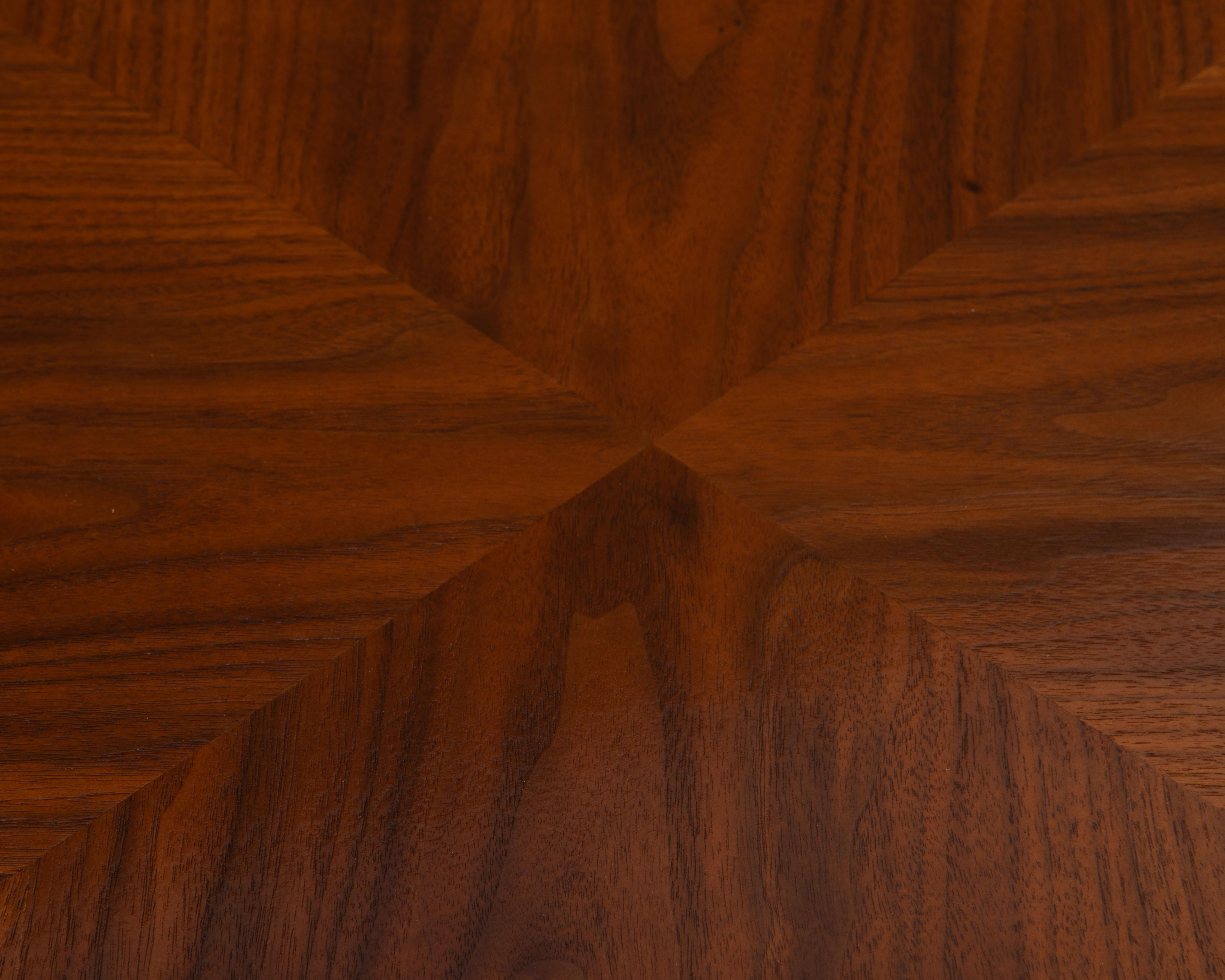 Lane Rhythm Altavista Round Drum Table Mid Century Walnut Style 997 Circa 1963 5