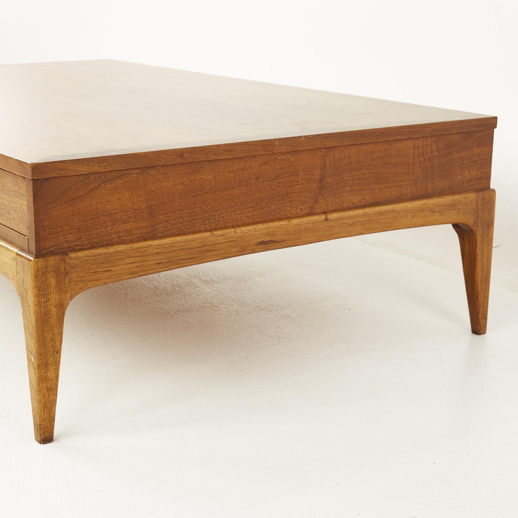 Mid-Century Modern Lane Rhythm Mid Century Coffee Table with Drawer