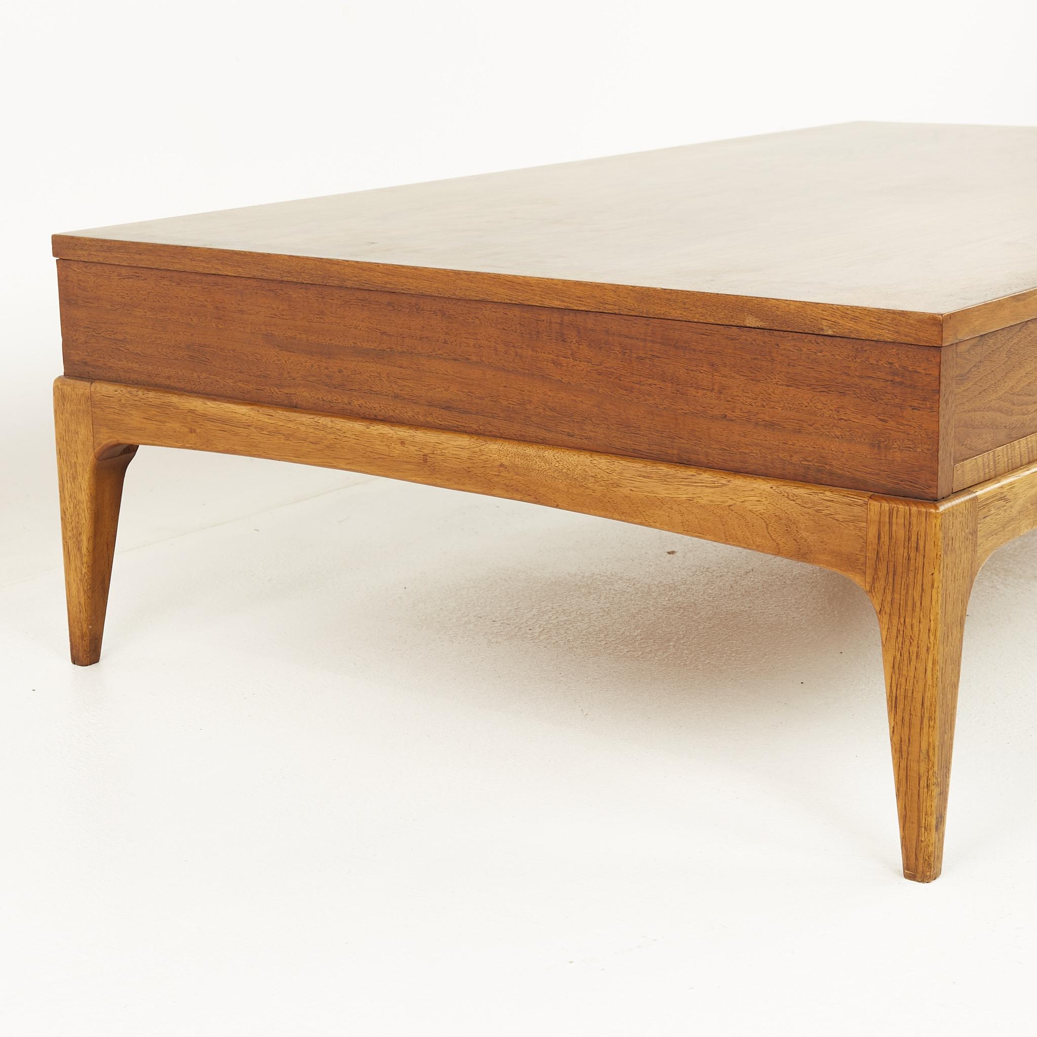 American Lane Rhythm Mid Century Coffee Table with Drawer