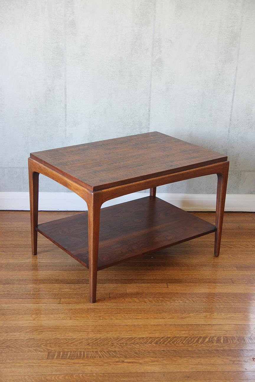 Table d'appoint à deux niveaux Rhythm, mi-siècle moderne, de Lane en vente 7