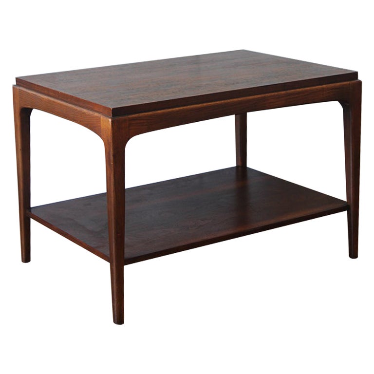 Lane Rhythm Mid-Century Modern Two-Tiered Side Table For Sale at