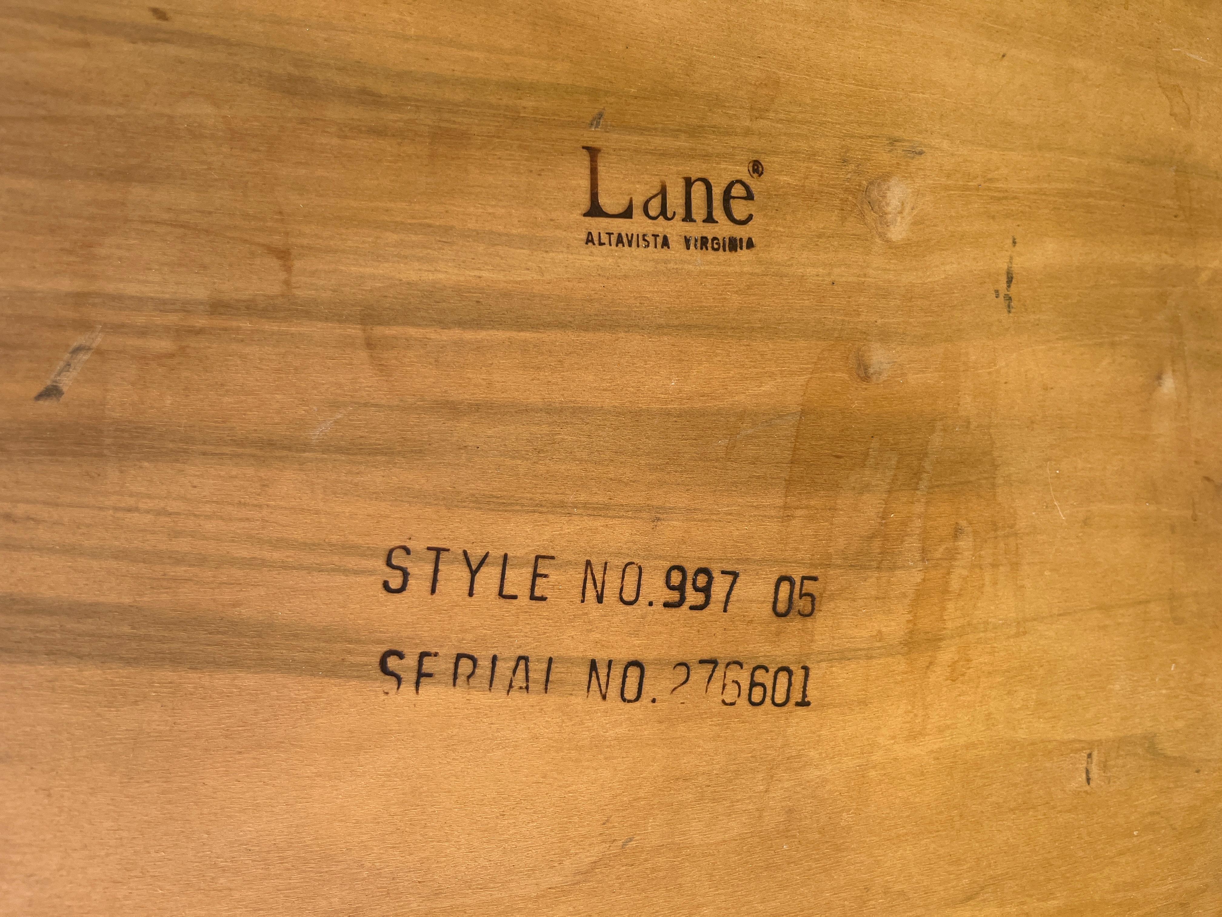Lane Rhythm Mid-Century Modern Two-Tiered Walnut Side Table 3