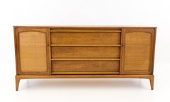 Lane Rhythm Mid Century Reversible Cane Door Credenza