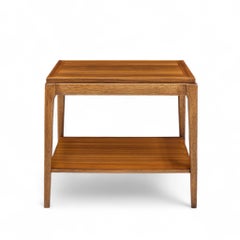 Lane Rhythm Mid Century Square Walnut Side End Table