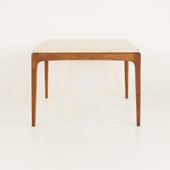 Lane Rhythm Mid Century Travertine Top Square Coffee Table