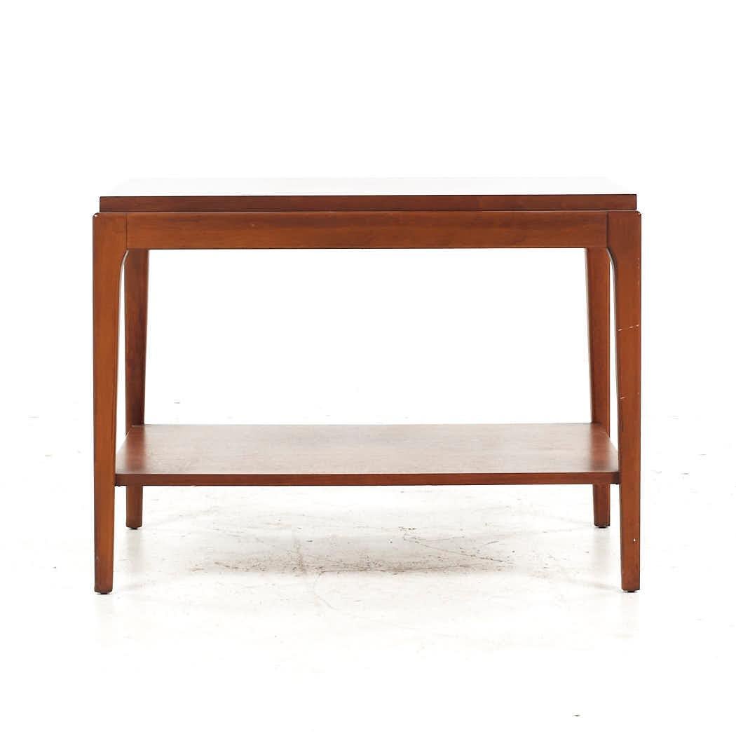 American Lane Rhythm Mid Century Walnut End Table