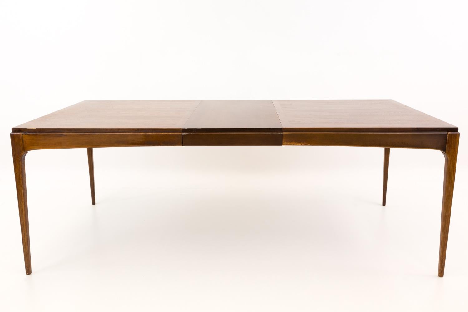 Lane Rhythm Paul McCobb Style Extra Long Wide Mid Century Dining Table In Good Condition In Countryside, IL
