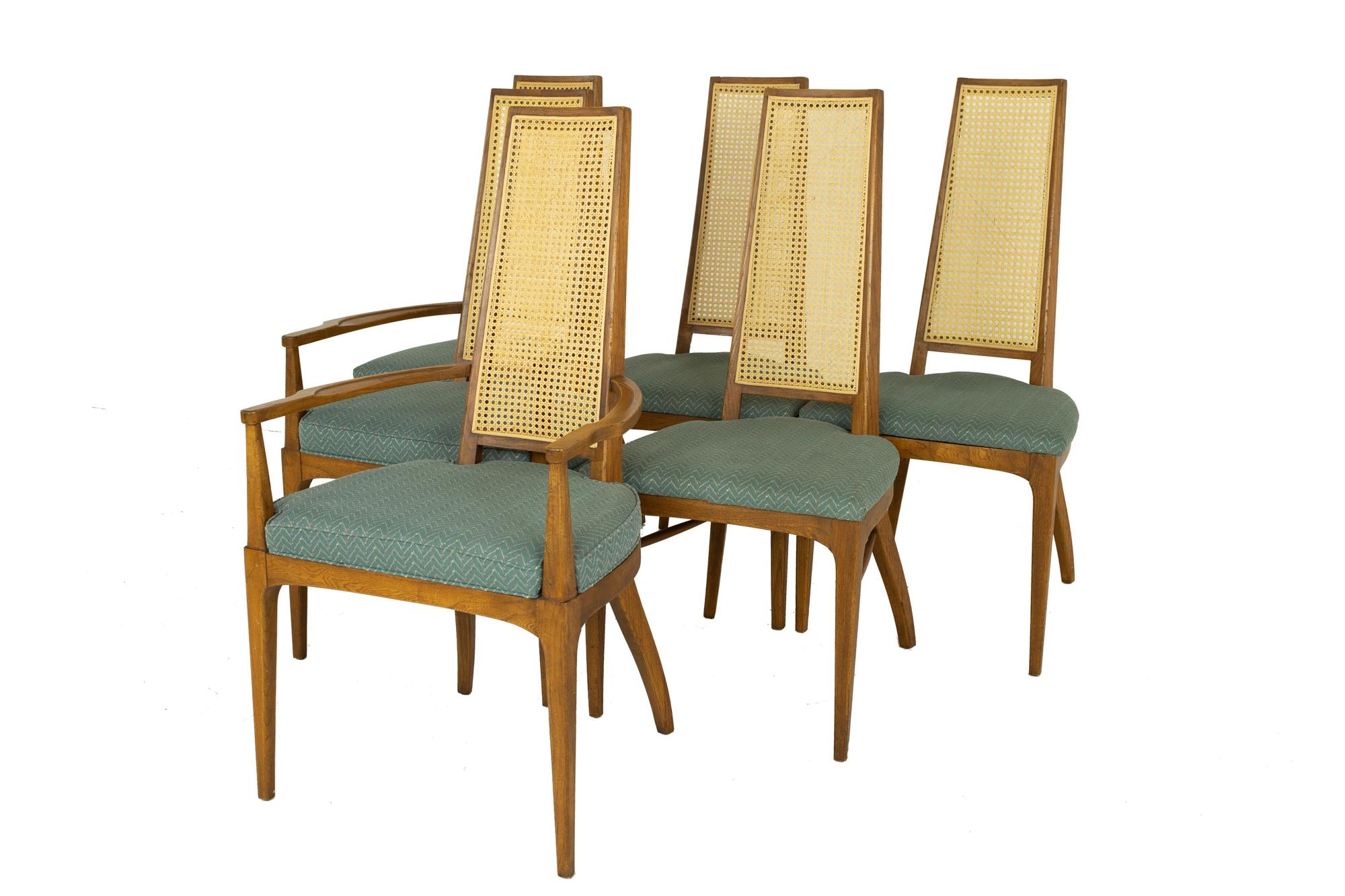 mid century cane chairs