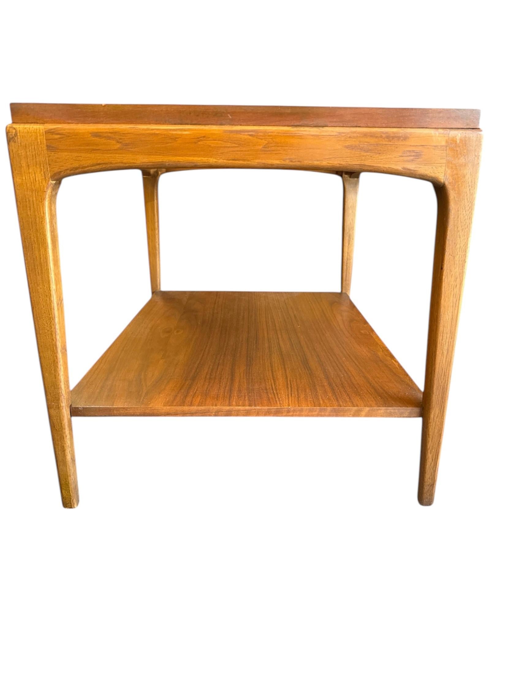 Wood Pair of Lane Rhythm Walnut Side Table