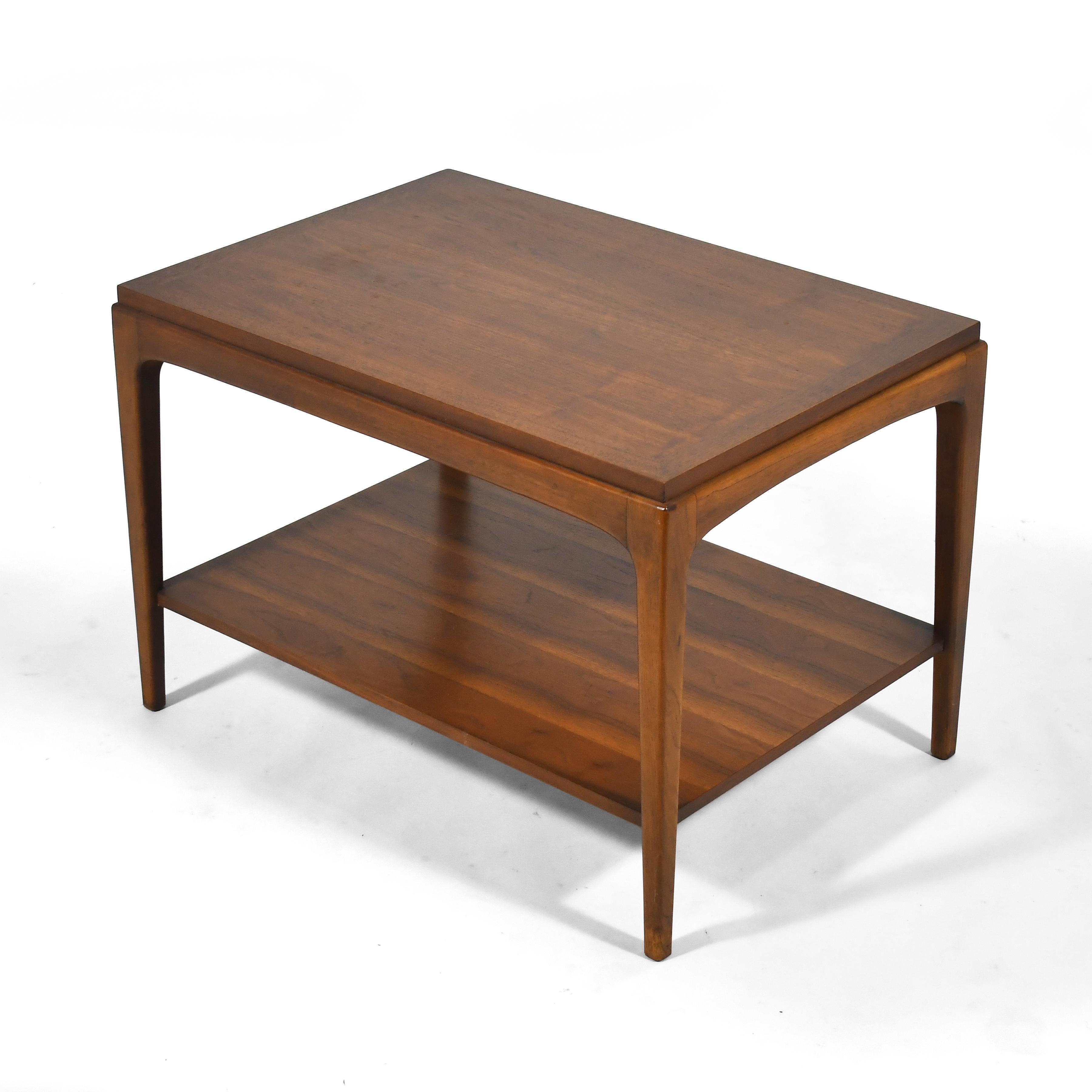 Mid-Century Modern Lane Rhythm Walnut Side Table For Sale