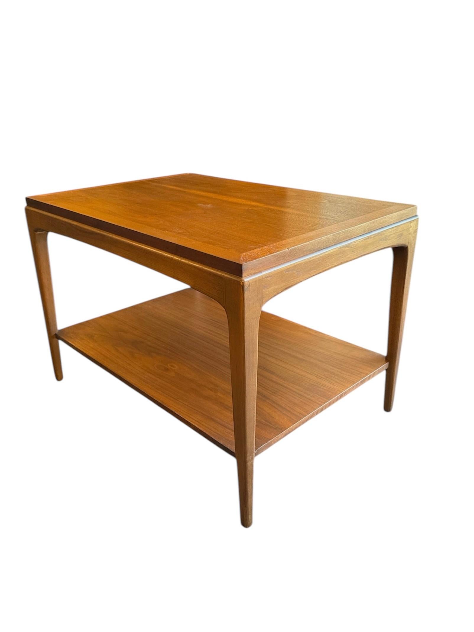 Pair of Lane Rhythm Walnut Side Table 1