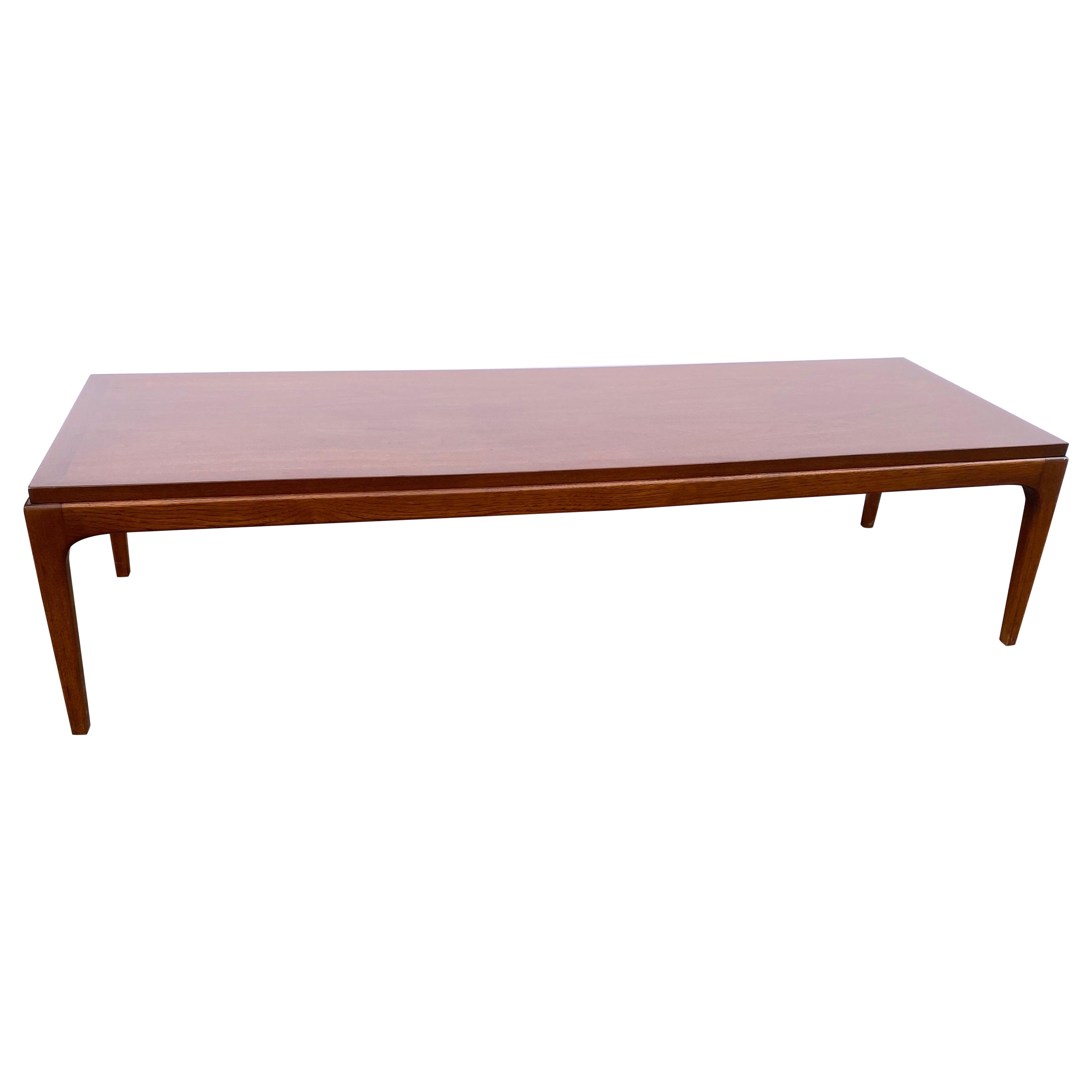 Lane Sleek and Low Walnut "Rhythm" Coffee Table