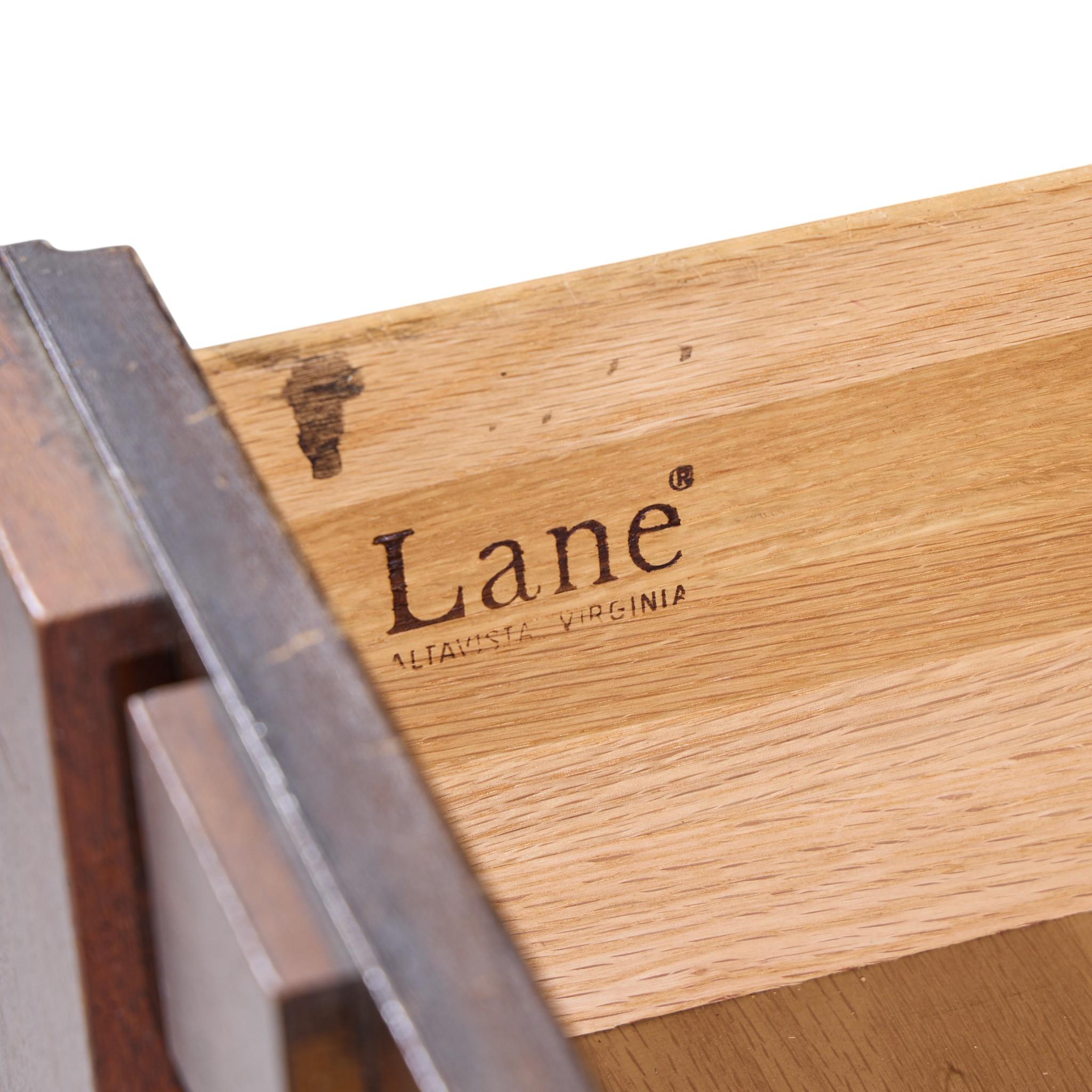 Cómoda Armoire Lane Staccato Brutalist Mid Century Nogal en venta 5