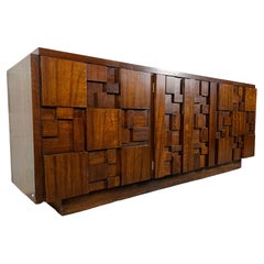 Lane "Staccato" Brutalist Nine Drawer Dresser