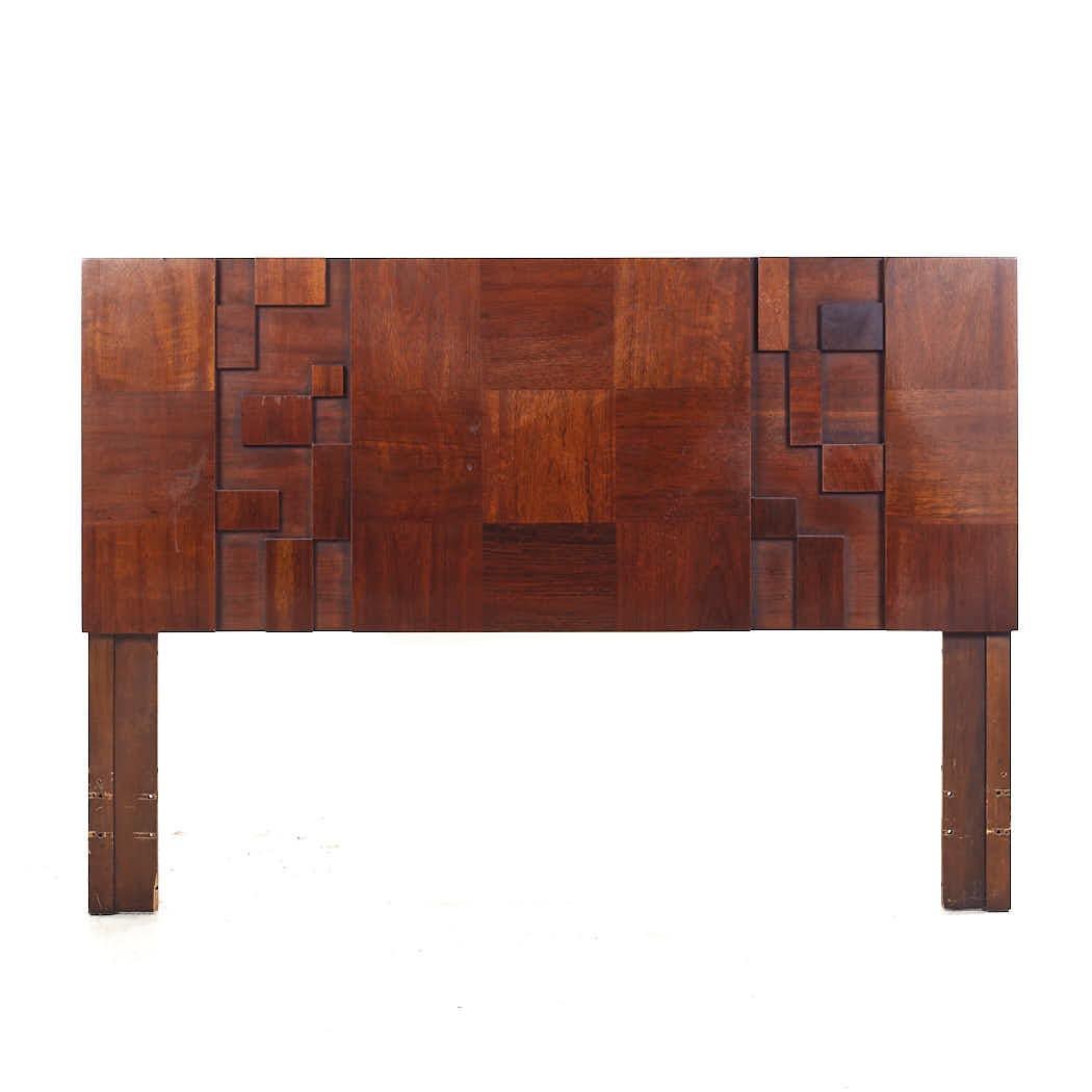 Lane Staccato Mid Century Walnut Queen Headboard

This headboard measures: 60 wide x 1.75 deep x 42 inches high

All pieces of furniture can be had in what we call restored vintage condition. That means the piece is restored upon purchase so it’s