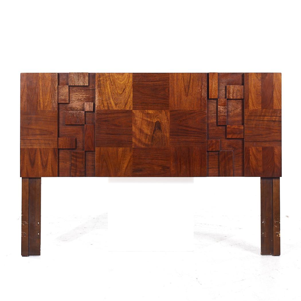 Lane Staccato Mid Century Walnut Queen Headboard

This headboard measures: 60 wide x 1.75 deep x 42 inches high

All pieces of furniture can be had in what we call restored vintage condition. That means the piece is restored upon purchase so it’s