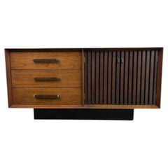 Lane "Tower Suite" Mid-Century Walnut and Rosewood Sideboard