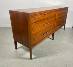 Lane Tuxedo 8 Drawer Dresser / Credenza, Inlay Bowtie Detail