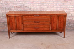 Lane Tuxedo Mid-Century Modern Walnut Sideboard Credenza, 1960s