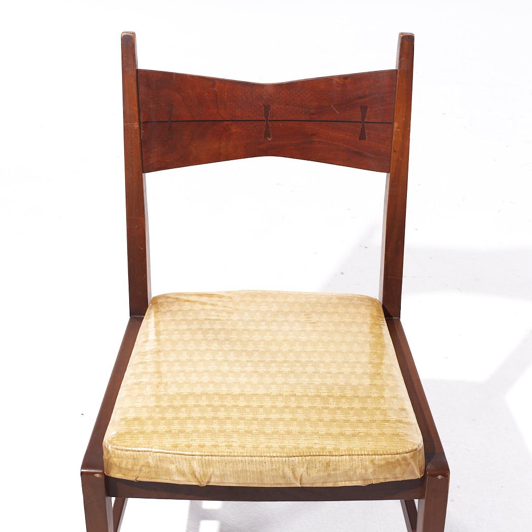 Sedie da pranzo Lane's Tuxedo in legno di noce del Medioevo - Set di 6 in vendita 3