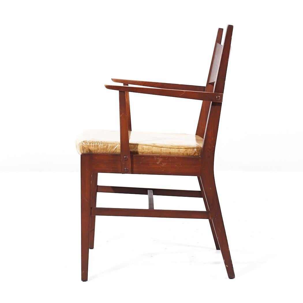 Sedie da pranzo Lane's Tuxedo in legno di noce del Medioevo - Set di 6 in vendita 9