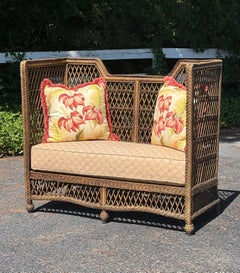 Lane Venture 'Excursions' Rattan and Wicker Settee