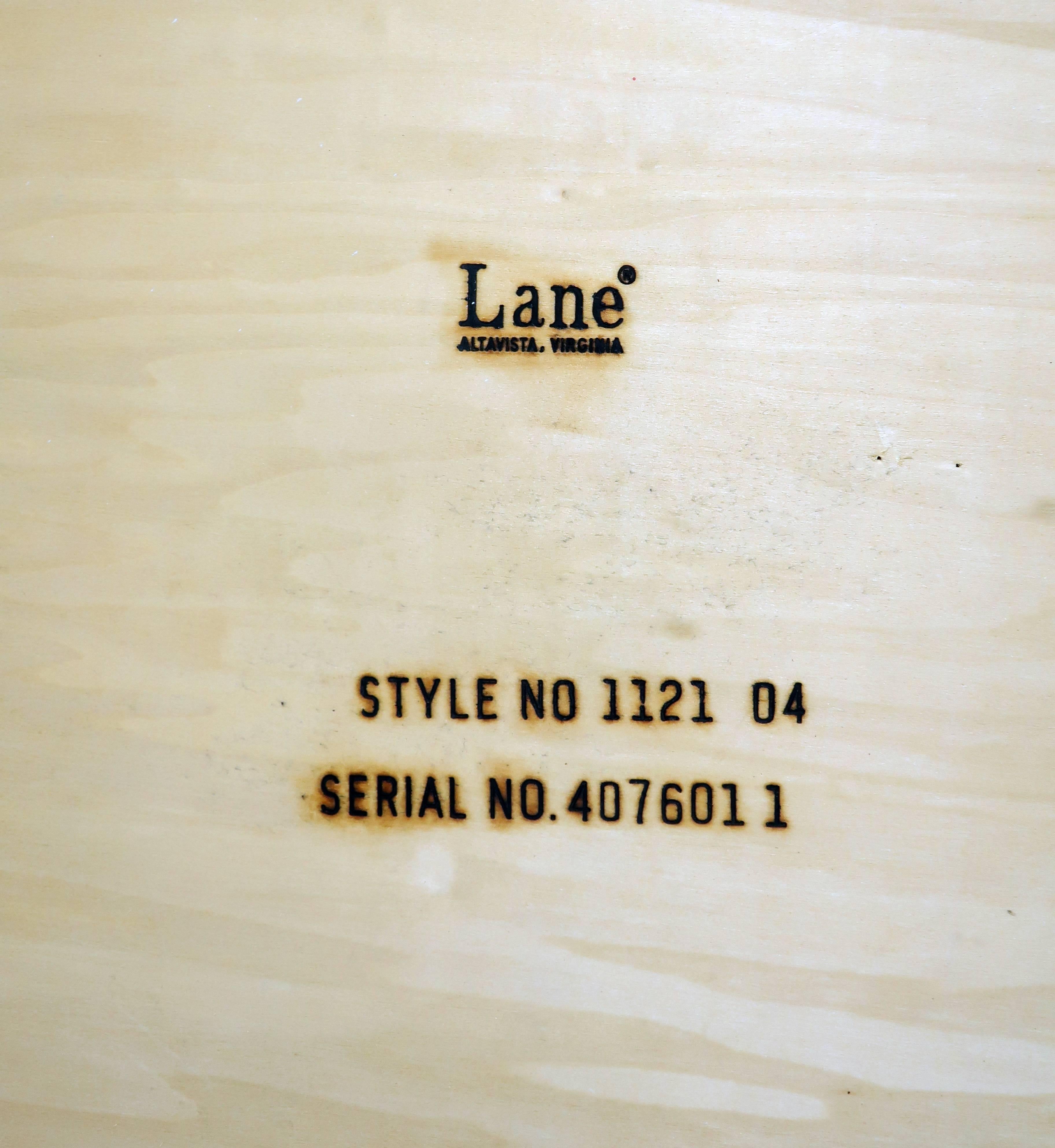 American Lane Walnut and Smoked Glass Hexagonal Coffee Table