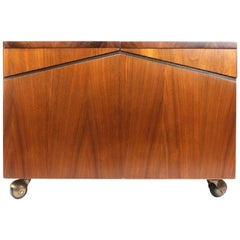 Lane Walnut Record Storage Chest or Cabinet